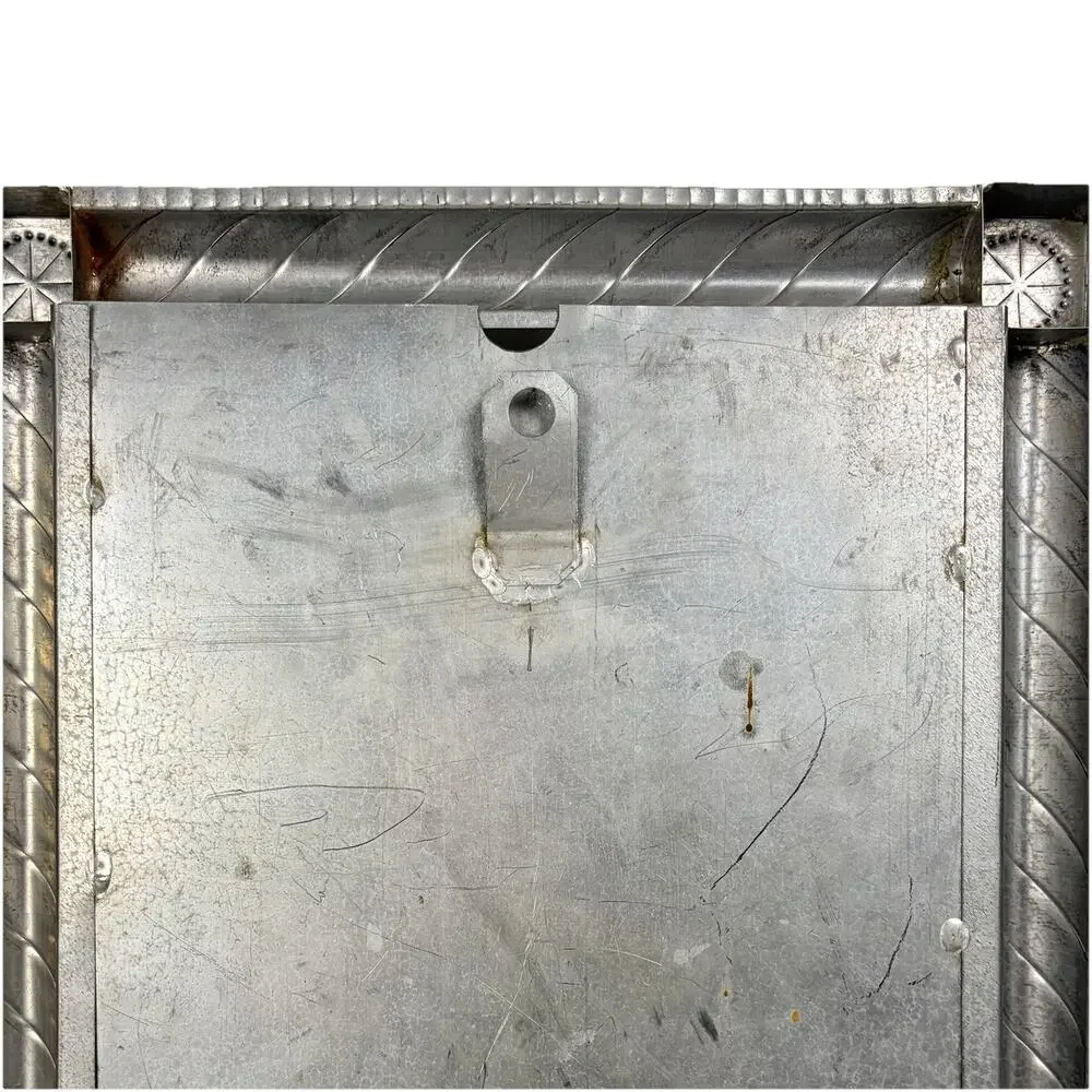 Handmade Punched Tin Metal Folk Art Photo Frame 13x13” Fits 10x10” Rustic VTG